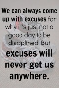 excuses nowhere